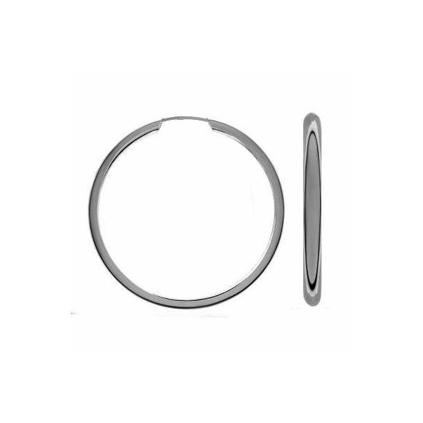 Kolczyk koło - typu oponka*srebro AG 925*KL-100 4,5x50 mm