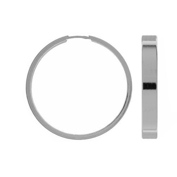 Kolczyk koło - typu rynienka*srebro AG 925*KLP-90 5,6x50 mm