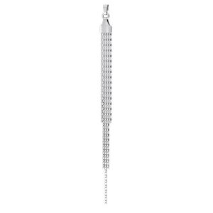 Wisiorek z krawatem - długie łańcuszki*srebro Ag-925*KR 01855 6x120 mm