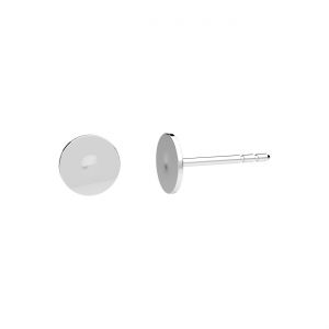 Kolczyk sztyft z blaszką GWP*srebro AG 925*GWP 6 6 mm