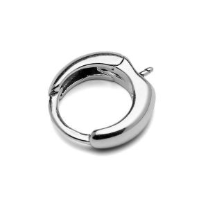 Bigiel angielski - okrągły typu kajdanki ze sztyftem*srebro AG 925*BZO 6 14x15,6 mm