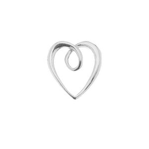Zawieszka w kształcie serca*srebro AG 925*SR 0004 10,5x11,4 mm