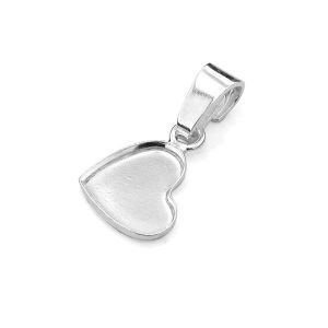 Wisiorek serce - baza do wklejania kryształów Heart Flat Back*srebro AG 925*PENDANT HKSV 2808 10 mm (2808 MM 10)