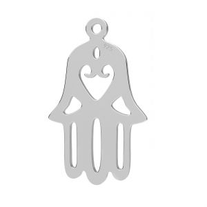 Zawieszka ażurowa - ręka Fatimy, Hamsa*srebro AG 925*BL-0083 - 0,40 12x19,7 mm