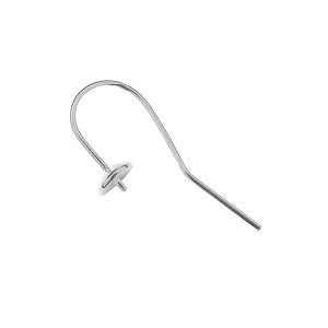 Bigiel otwarty z miseczką pod perłę*srebro AG 925*BO 52 0,8x25 mm