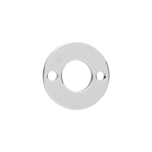 Zawieszka łącznik - blaszka okrągła z otworem*srebro AG 925*BL-0215 - 0,40 9,7x9,7 mm