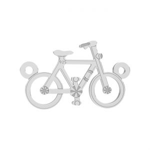 Zawieszka łącznik ażurowy - rower*srebro AG 925*LK-0466 11x17,5 mm