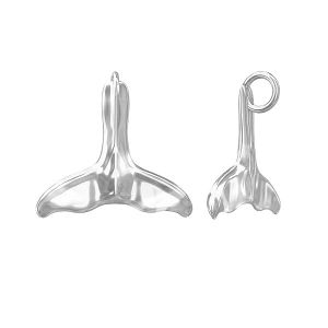 Zawieszka - ogon wieloryba*srebro AG 925*ODL-00052 16,3x17,3 mm