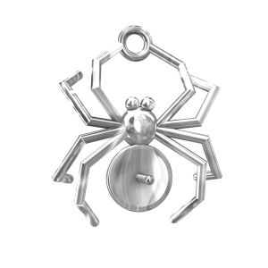 Zawieszka ze sztyftem - duży pająk - baza do Swarovskiego*srebro AG 925*ODL-00056 14,5x18,5 mm (5817 MM 8)