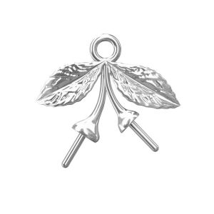 Zawieszka - wisienki - baza do Swarovskiego*srebro AG 925*ODL-00073 14x17 mm (5818 MM 8)