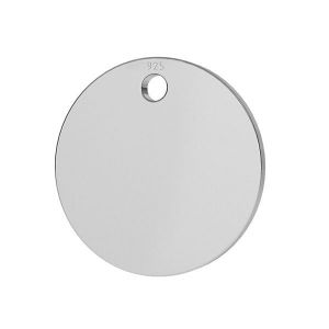 Zawieszka - okrągła blaszka do grawerowania*srebro AG 925*BL 1 - 0,80 10x10 mm