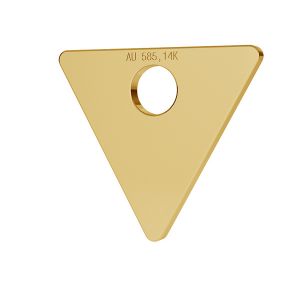 Trójkąt blaszka celebrytka złoto 14K LKZ-00016 - 0,30 mm