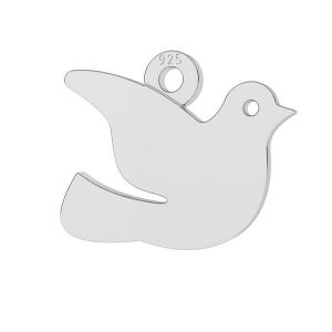 Zawieszka - ptak gołąb*srebro AG 925*LK-0685 - 0,50 9,5x12,9 mm