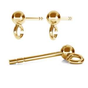 Złota kulka 3mm ze sztyftem STWZ 3,0 - AU 585,14K Złota kulka 3mm ze sztyftem STWZ 3,0 - AU 585,14K