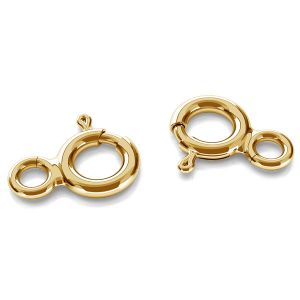 Okrągłe zapięcie typu federing 5mm 14K zloto AMZ 5,0 TNMP
