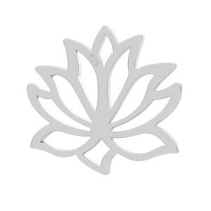 Zawieszka łącznik ażurowy - kwiat lotosu*srebro AG 925*LK-0771 - 0,50 13x14 mm