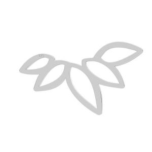 Zawieszka łącznik ażurowy- liść*srebro AG 925*LK-0787 - 0,50 13,9x25 mm