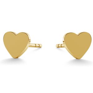 Kolczyki serca sztyft złoto 14K LKZ-00932 KLS - 0,30 mm Kolczyki serca sztyft złoto 14K LKZ-00932 KLS - 0,30 mm