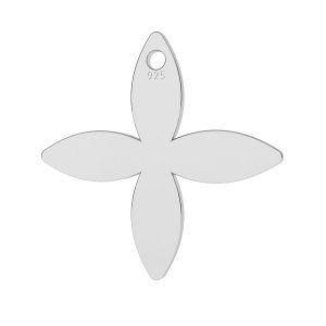 Zawieszka - kwiatek*srebro AG 925*LK-0886 - 0,50 15,9x15,9 mm