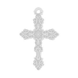 Zawieszka - ozdobny mały krzyż*srebro AG 925*LK-0949 - 0,50 13,3x20,3 mm