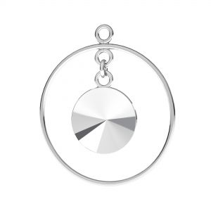 Zawieszka - baza do Rivoli podwieszona w kółku*srebro AG 925*EARRING 015 OKSV 1122 ver.3 12 mm (1122 MM 12)