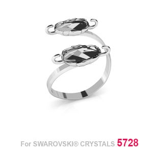 Podwójny pierścionek Swarovski Skarabeusz 12mm S-RING 015 (5728 MM 12)