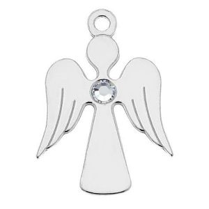 Zawieszka - anioł z kryształem Swarovskiego*srebro AG 925*LK-0518 ver.2 12x17 mm