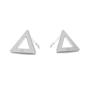 Kolczyk sztyft - trójkąt*srebro AG 925*KLS LK-1212 - 0,50 7,7x8,5 mm