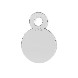 Zawieszka - mała okrągła blaszka do grawerowania*srebro AG 925*LK-1255 - 0,50 5x7 mm