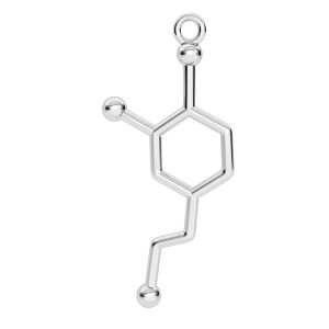 Dopamina wzór chemiczny zawieszka, srebro 925, ODL-00326