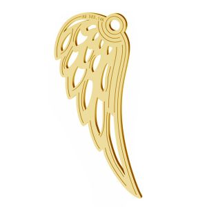 Zawieszka skrzydła anioła, ze złota 14K, LKZ-01305 - 0,30