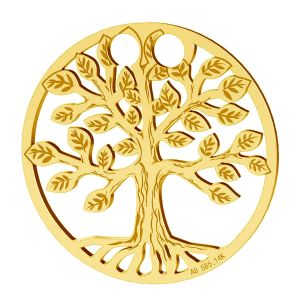 Zawieszka drzewo życia szczęścia, złoto 14K, LKZ-00450 - 0,30