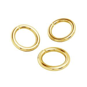 Złote kółka łączące cięte 14K, KC-0,80x4,25
