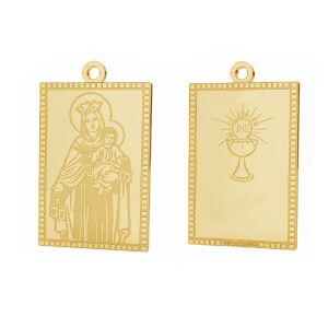 Złoty medalik Matka Boska, komunijny, złoto próby 585 14K, LKZ-01373 - 0,30