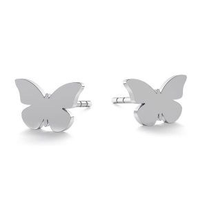 Motyl kolczyki, srebro próby 925, LK-0615 KLS - 0,50