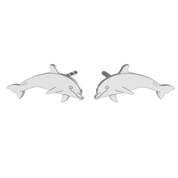 Delfin kolczyki, srebro próby 925, LK-1386 KLS - 0,50