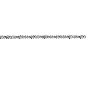 Błyszczący łańcuszek w metrażu, srebro 925, SUGAR 035