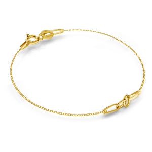 Złota baza do bransoletek, złoto 585, SG-BRACELET 2 - (7+7 cm) AU 585 14K