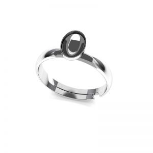 Srebrny pierścionek baza do Swarovskiego Rivoli Owal, OKSV 4122 MM  8,00 UNIVERSAL RING