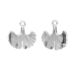 Zawieszka - liść miłorząb*srebro AG 925*ODL-00629 5x18,5 mm