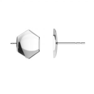 Kolczyk sztyft - baza do Hexagon Fancy*srebro AG 925*KLS OKSV 4683 10 mm (4683 MM 10,0X 11,2)