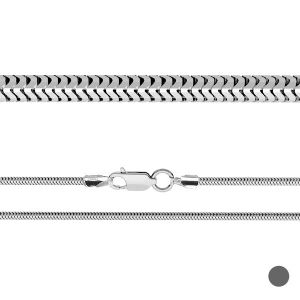Łańcuszek typu ogon węża z zamkiem*srebro AG 925*CSTD 2,4 (38 cm)
