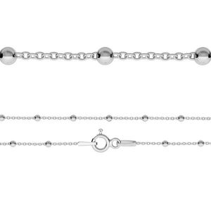 Bransoleta łańcuszkowa typu Ankier kulkowy*srebro AG 925*A 035 PL 2,5 16 cm