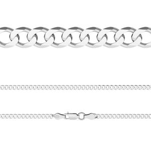 Łańcuszek typu Pancerka z zamkiem*srebro AG 925*PD 120 6L (45 cm)