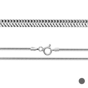 Łańcuszek typu ogon węża z zamkiem*srebro AG 925*CSTD 1,4 42 cm