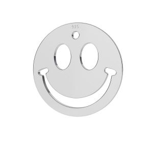 Uśmiech buźka emotikon zawieszka srebro 925, LKM-2025