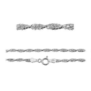 Łańcuszek typu Coreana - plecionka z zamkiem*srebro AG 925*PLE CORD 1,2 2S (45 cm)