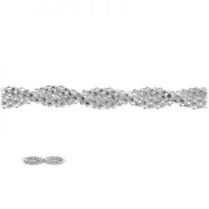 Łańcuszek typu Coreana - plecionka z zamkiem*srebro AG 925*PLE CORD 1,2 2S (45 cm)