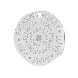 Zawieszka - talisman, moneta*srebro AG 925*LKM-2288 - 0,50 18x18 mm