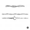 Łańcuszek typu Snake - plecionka z zamkiem*srebro AG 925*PLE SN 025 DC8L 2S (45 cm)